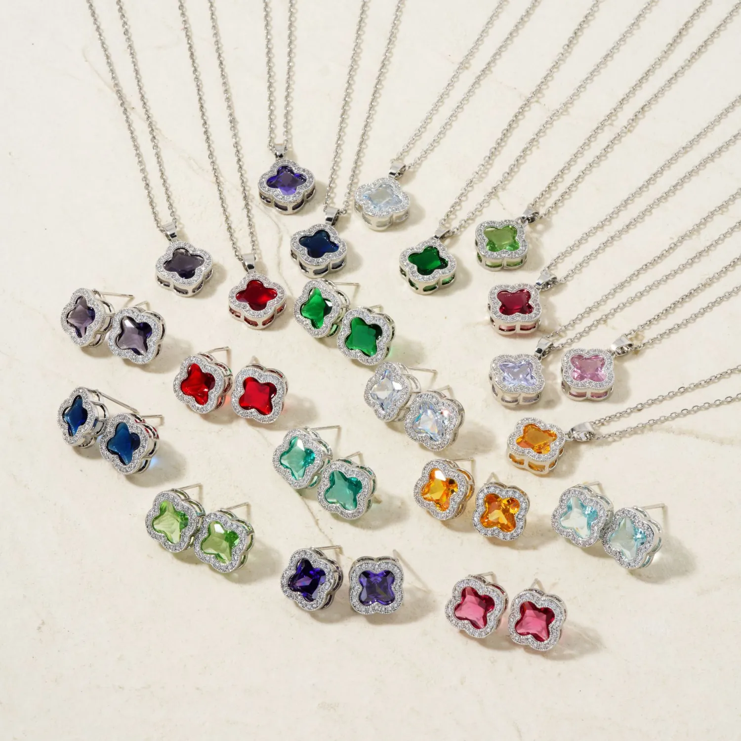 Necklace Two-piece Earrings Set Women's Jewelry Set