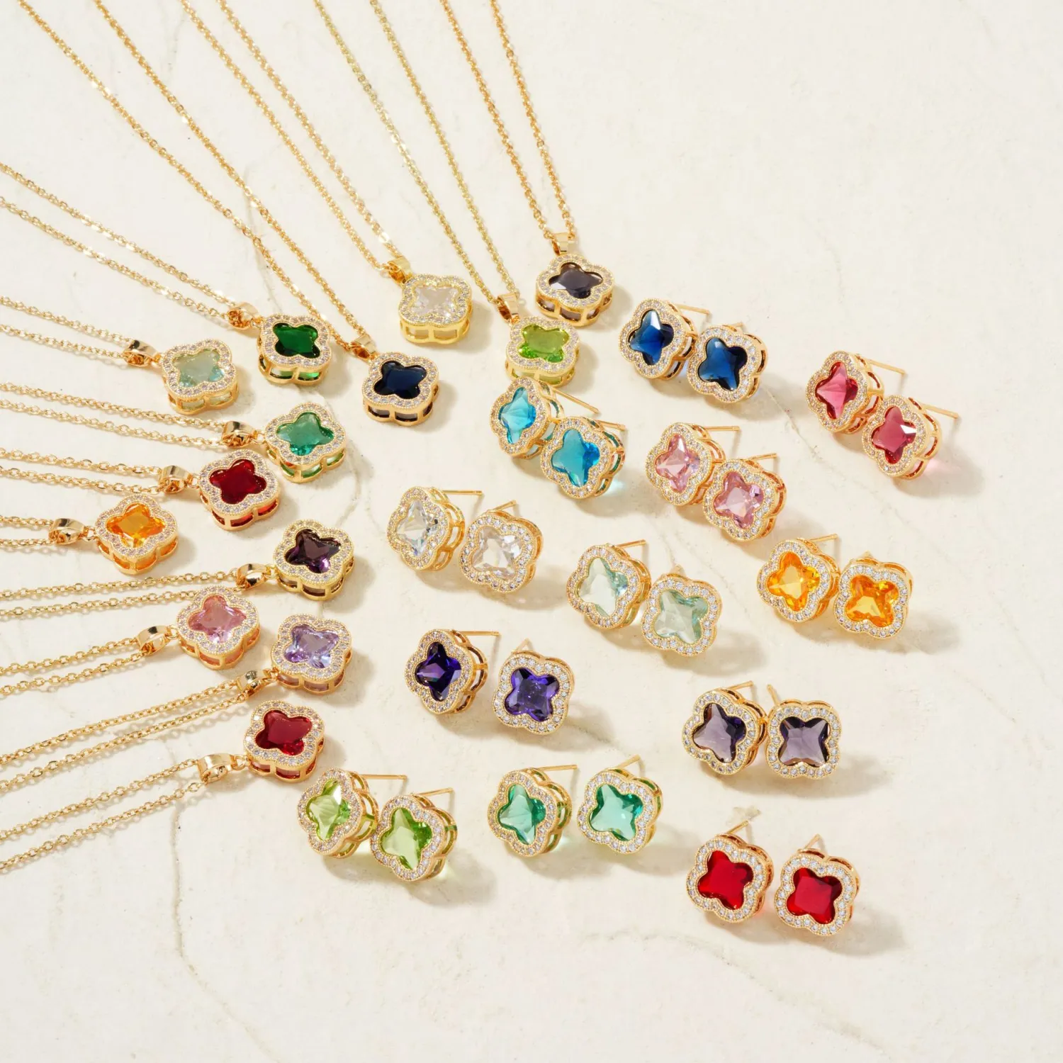 Necklace Two-piece Earrings Set Women's Jewelry Set