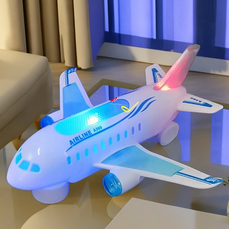 Children's Model Toy Luminous Electric Universal Music Air Plane