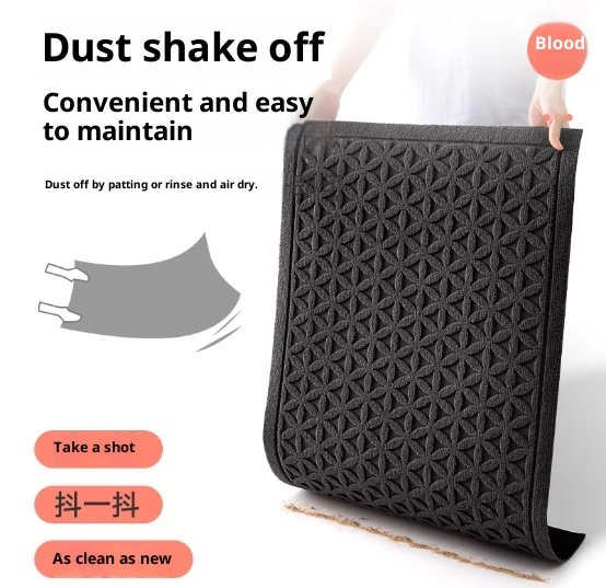 Solid Color Striped Anti-slip Mat Home Floor Mat Entrance Door Resistant To Dirt