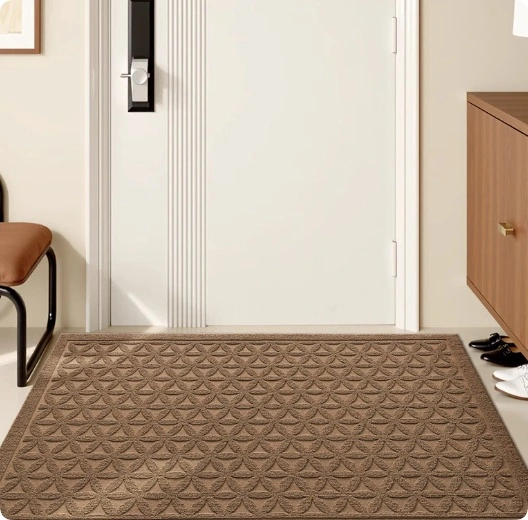 Solid Color Striped Anti-slip Mat Home Floor Mat Entrance Door Resistant To Dirt