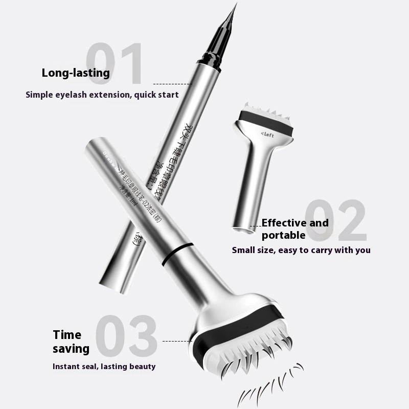 Double-headed Lower Eyelash Seal Eyeliner Quick-drying Not Smudge Durable Waterproof And Sweatproof Eyeliner Two-in-one