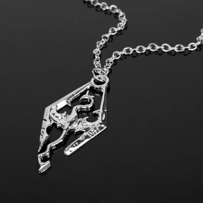 Sky Scroll Dragon Pendant Jewelry Necklace