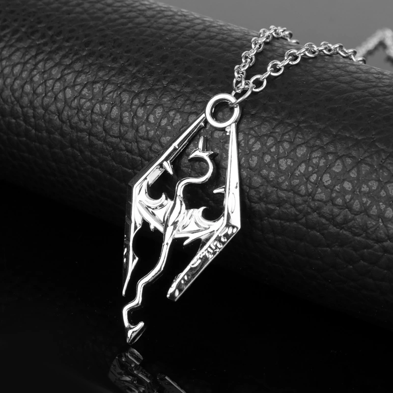Sky Scroll Dragon Pendant Jewelry Necklace