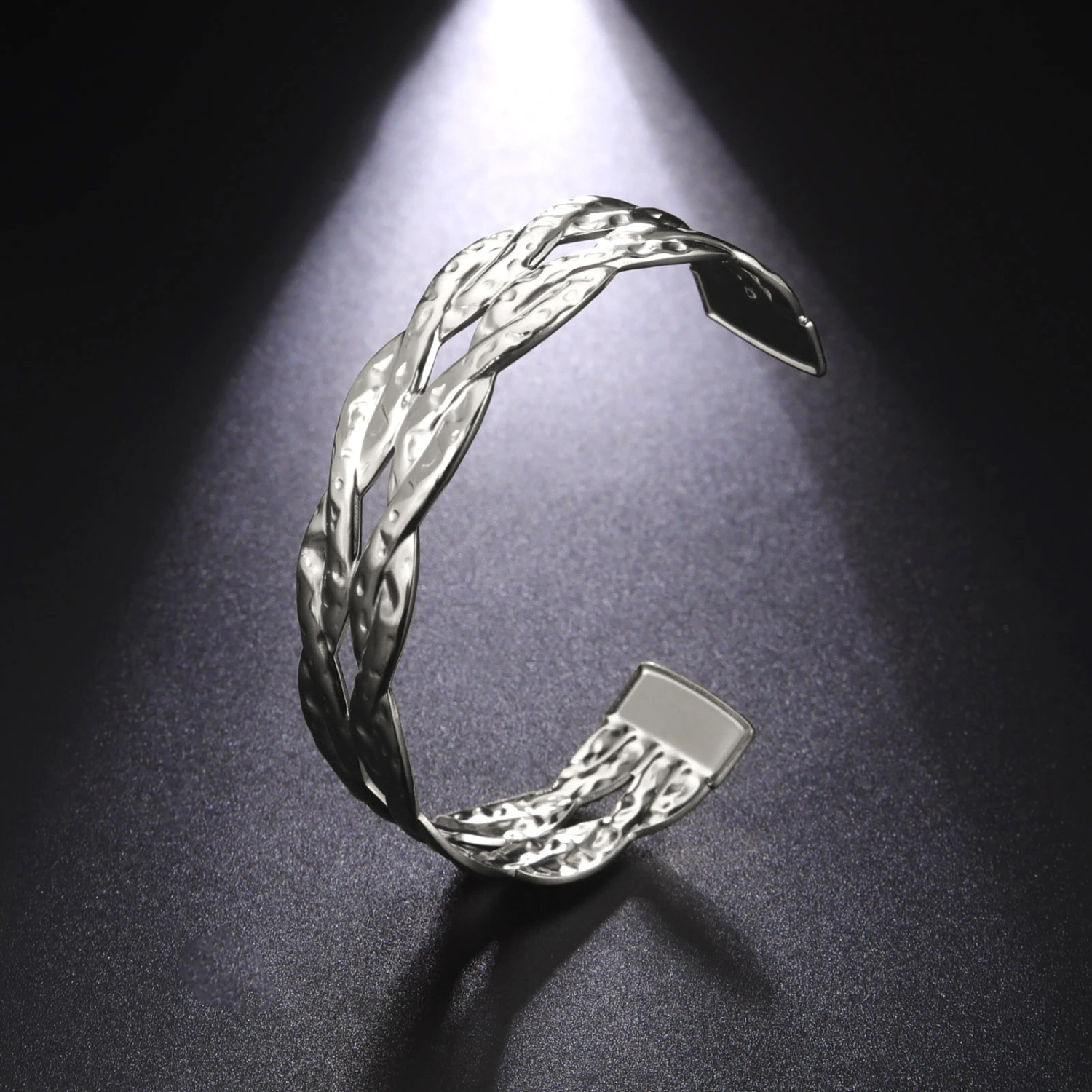 Fashion Double Twist Open Luxury With Fashion Bracelet