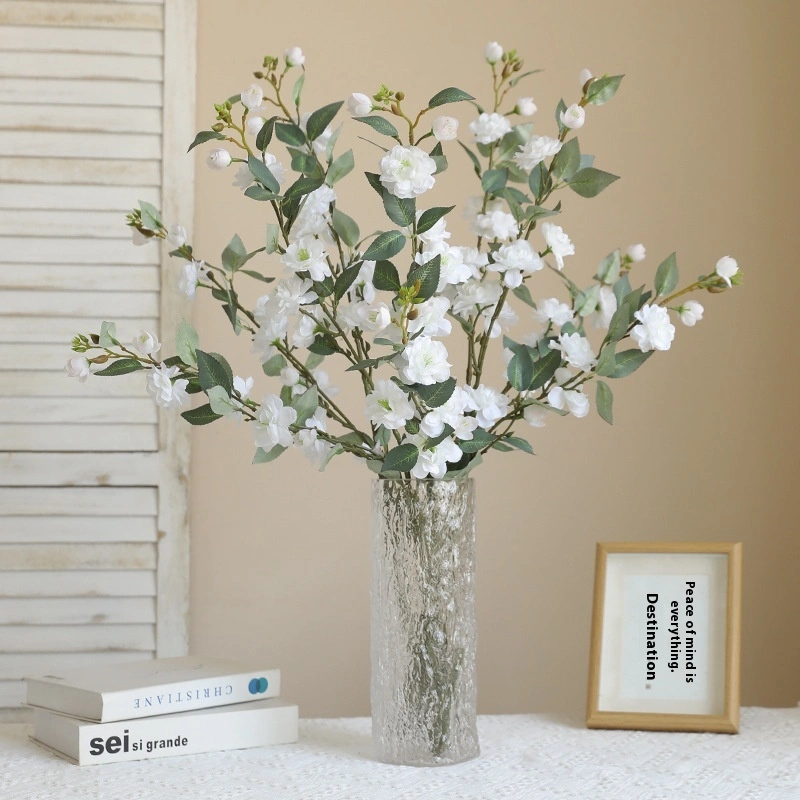 Simulation Of Single Camellia Chinese Retro Home Decoration