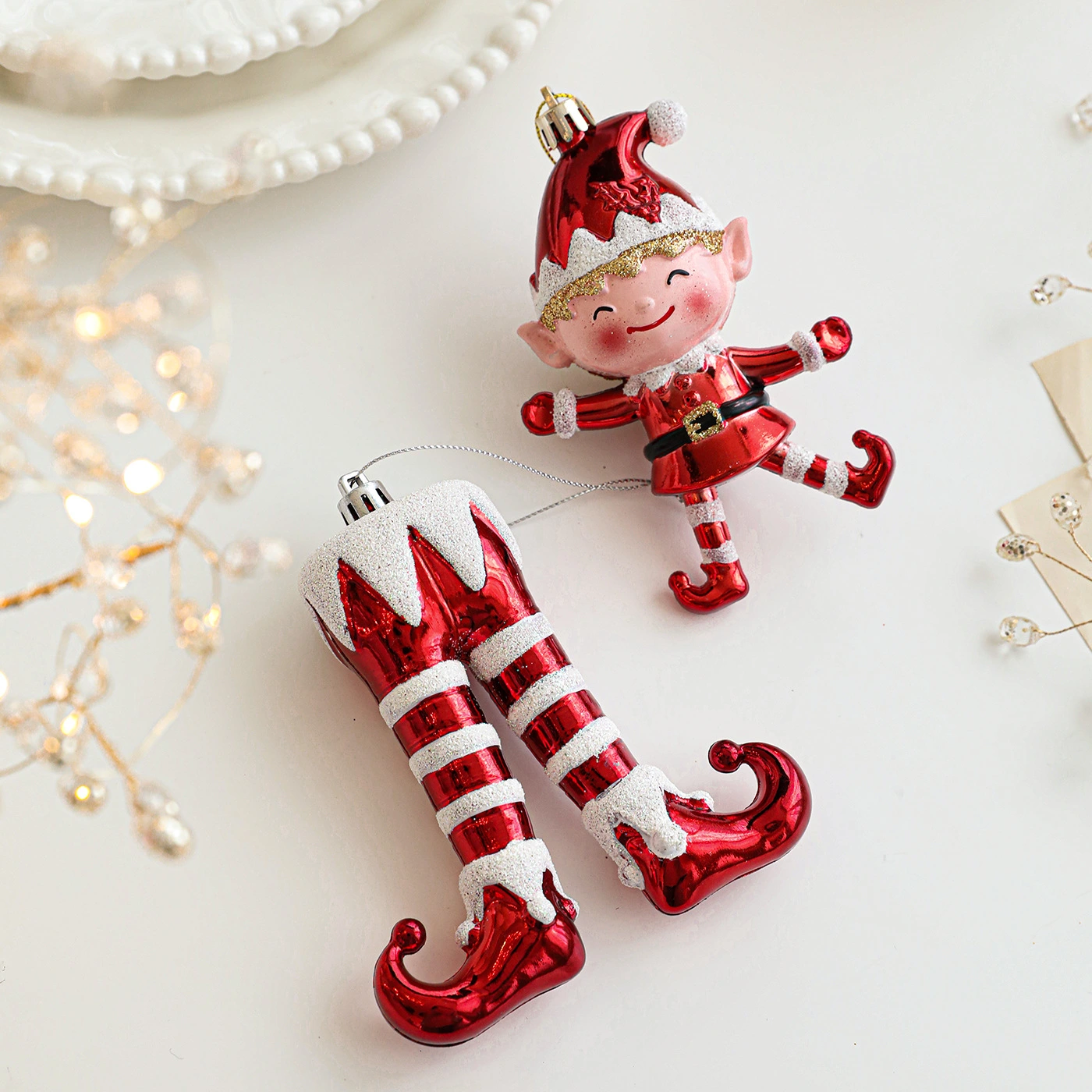 New Red Red White Sticky Powder Plastic Pendant Color Toner Cartoon Pendant