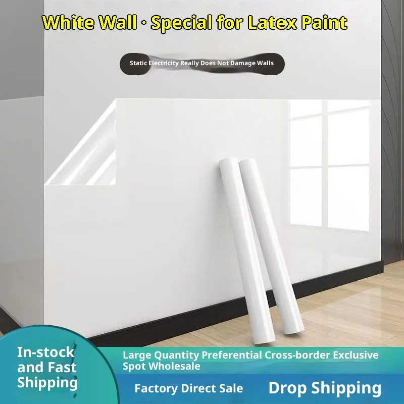 Latex Paint Electrostatic Wall Protective Film Bedroom Living Room Stain-resistant Waterproof Wall Sticker Thickened Transparent Wall Protective Film