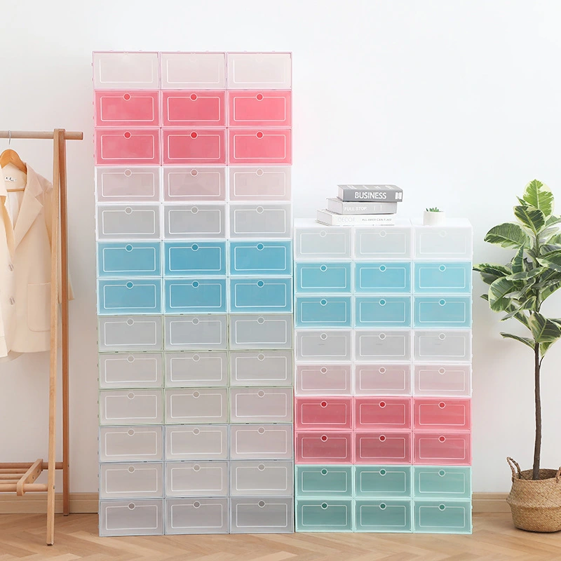 PP Plastic Transparent Sneakers Exhibition Storage Shoe Box