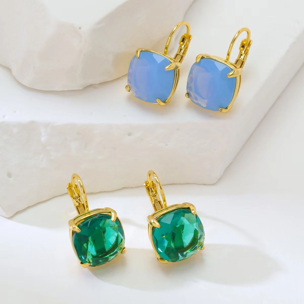 Affordable Luxury Fashion Square Women's Copper Ear Hook