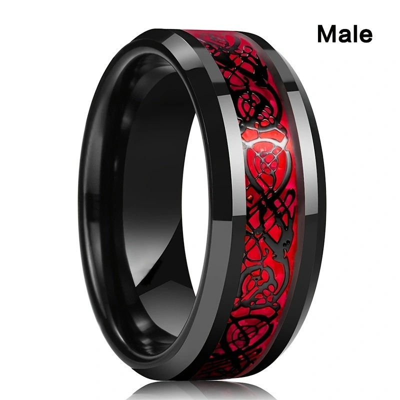 Dragon Pattern Stainless Steel Ring