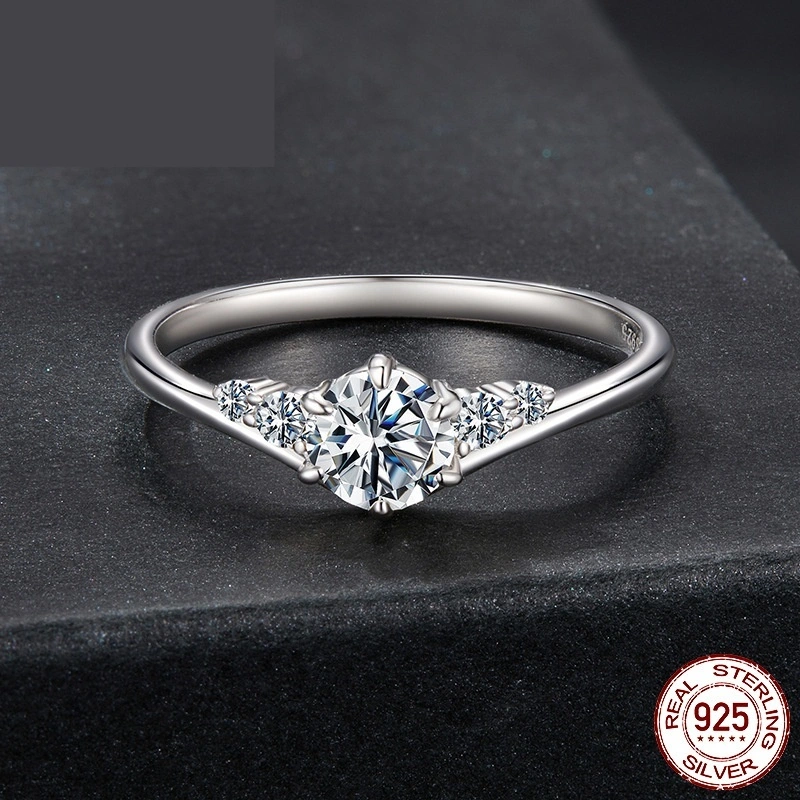 S925 Sterling Silver Shining Ring Proposal Bracelet