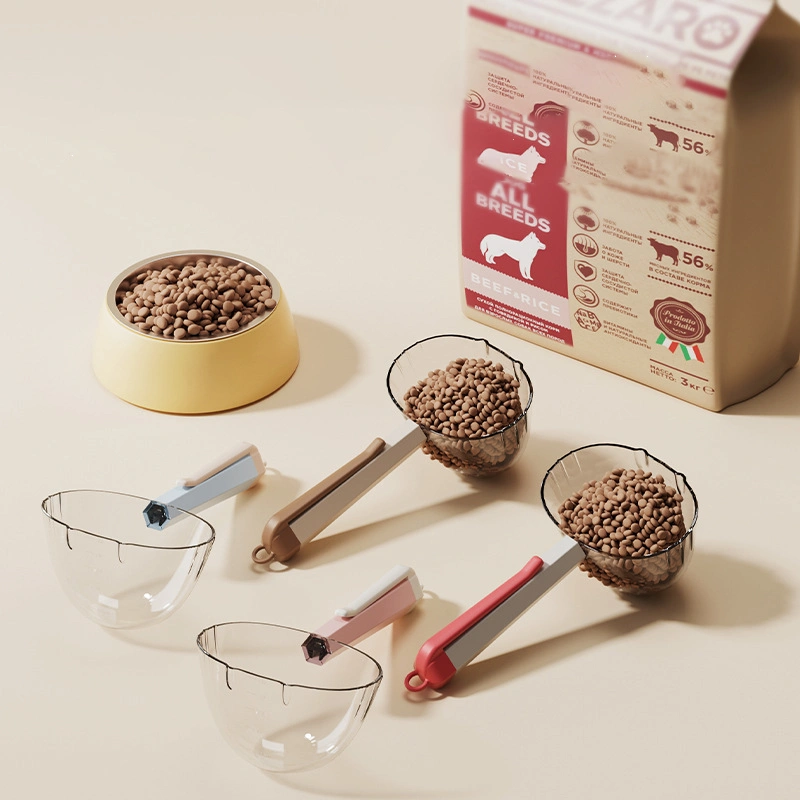 Pet Food Spoon Dog Cat Food Spoon With Clip Hygienic Feeding For Dogs And Cats Universal Cat Food Spoon Cross-border