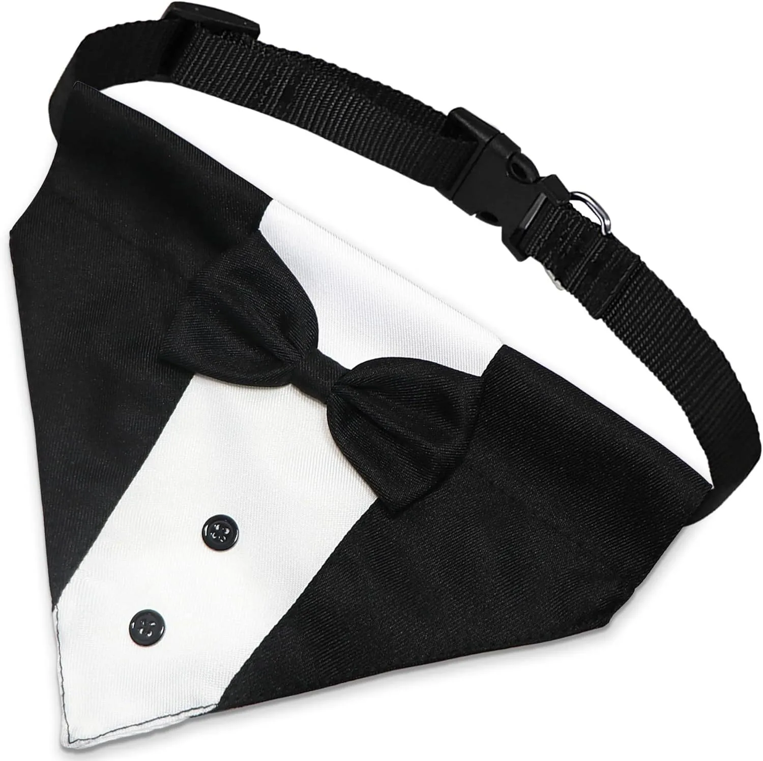 Dog Tuxedo Suit With Bow Tie And Bandana  Adjustable Formal Costumes For Small, Medium, Large Dogs Perfect For Weddings Birthdays