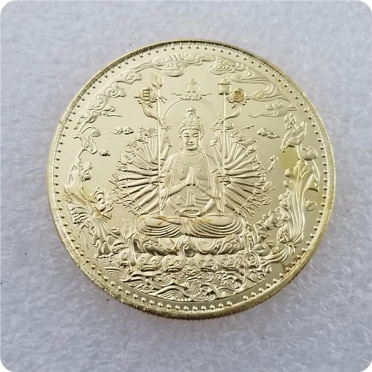 Antique Crafts Thousand-Hand Guanyin 39MM Silver Dollar