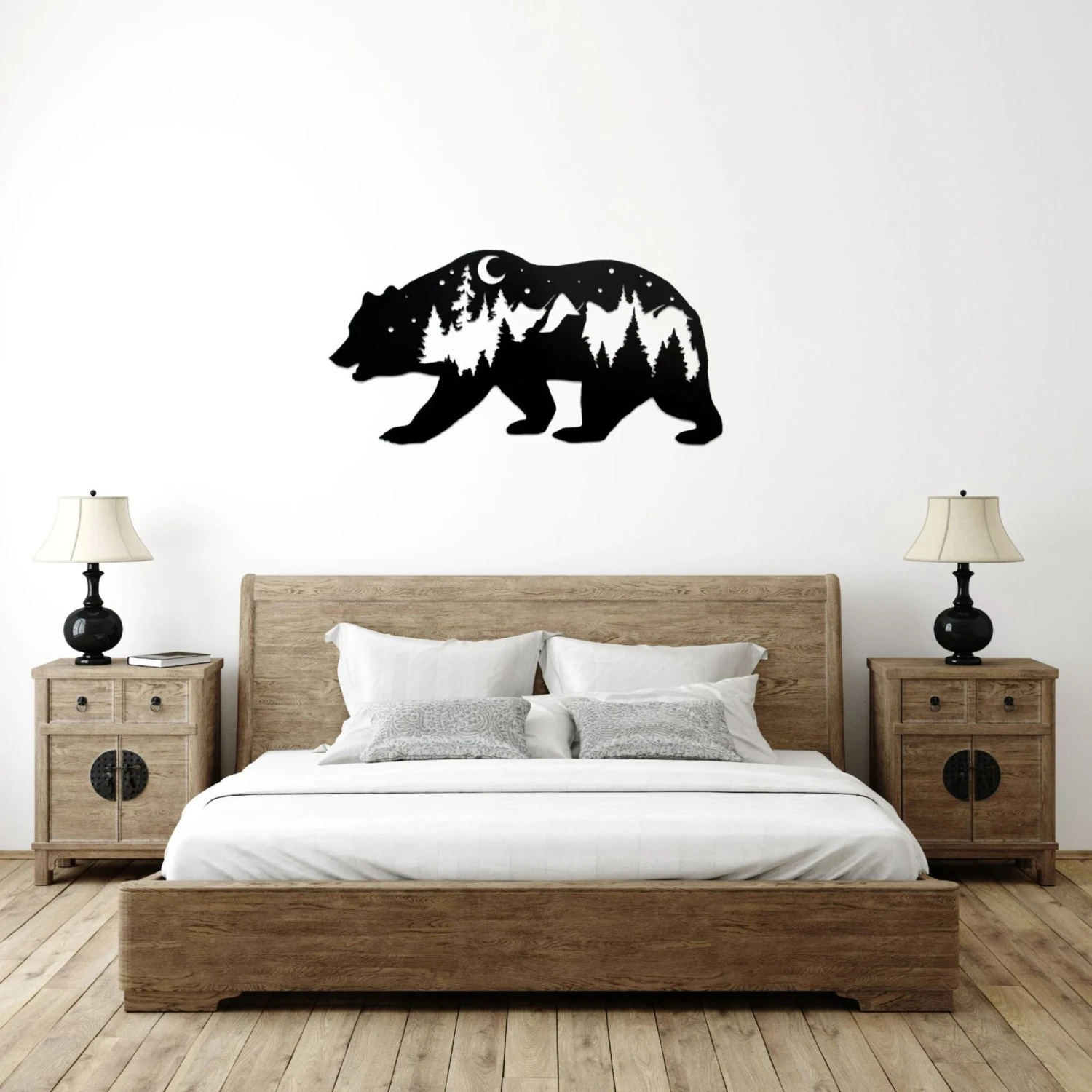 Metal Art Animal Letter Lotus Wall Decoration