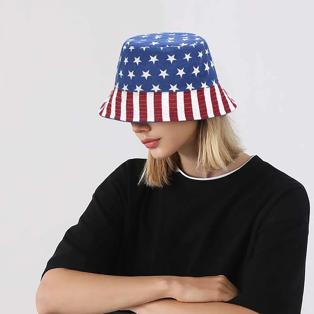XYIYI Cute Bucket Hat Beach Fisherman Hats for Women, Reversible Double-Side-Wear