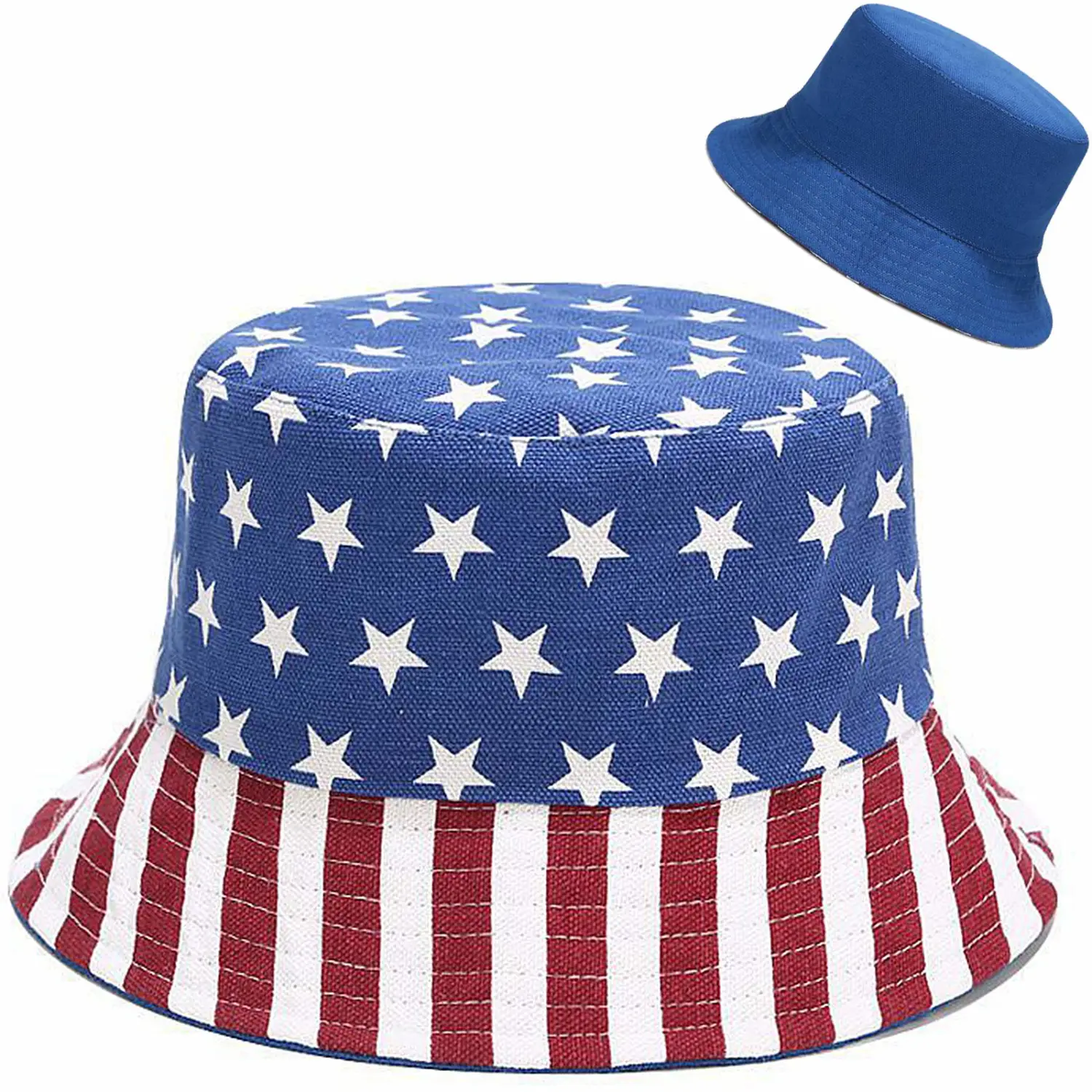 XYIYI Cute Bucket Hat Beach Fisherman Hats for Women, Reversible Double-Side-Wear