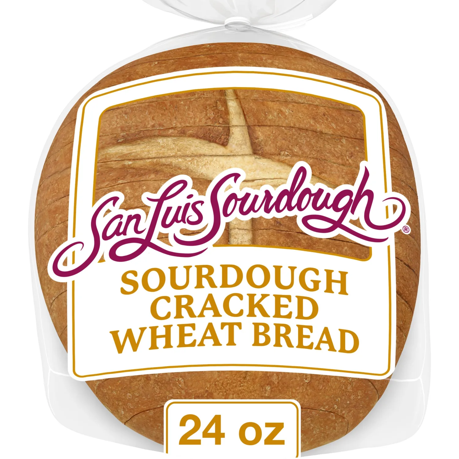 San Luis Sourdough Cracked Wheat Bread, Sourdough Bread, 24 oz Bag