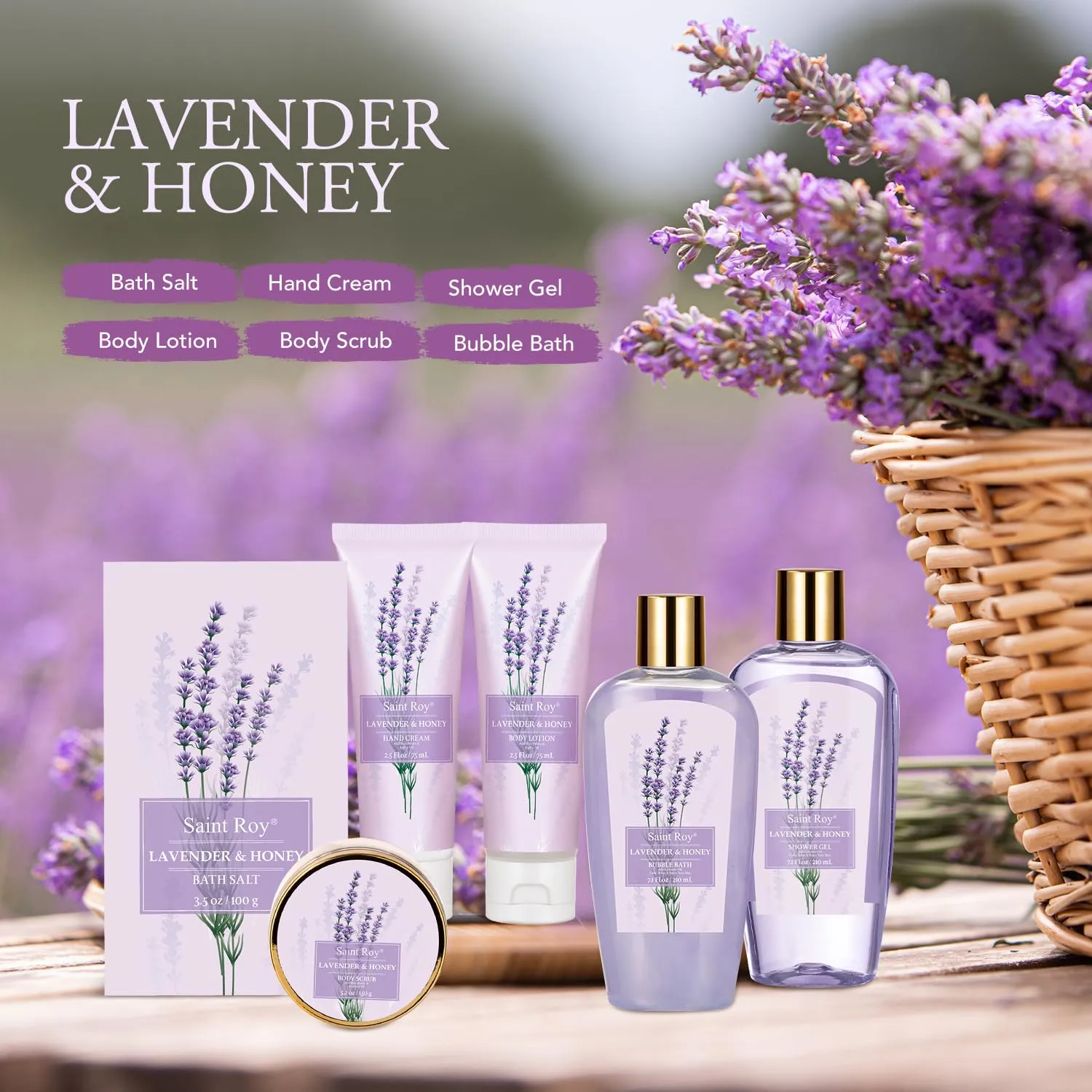 Christmas Gift Basket Set for Women - 13-Piece Bath & Body Gift Set, Spa Gift Basket, Bath Collection | Birthday Gift, Mothers Day Gifts for Mom, Perfect Present for Her & Mom All Occasions