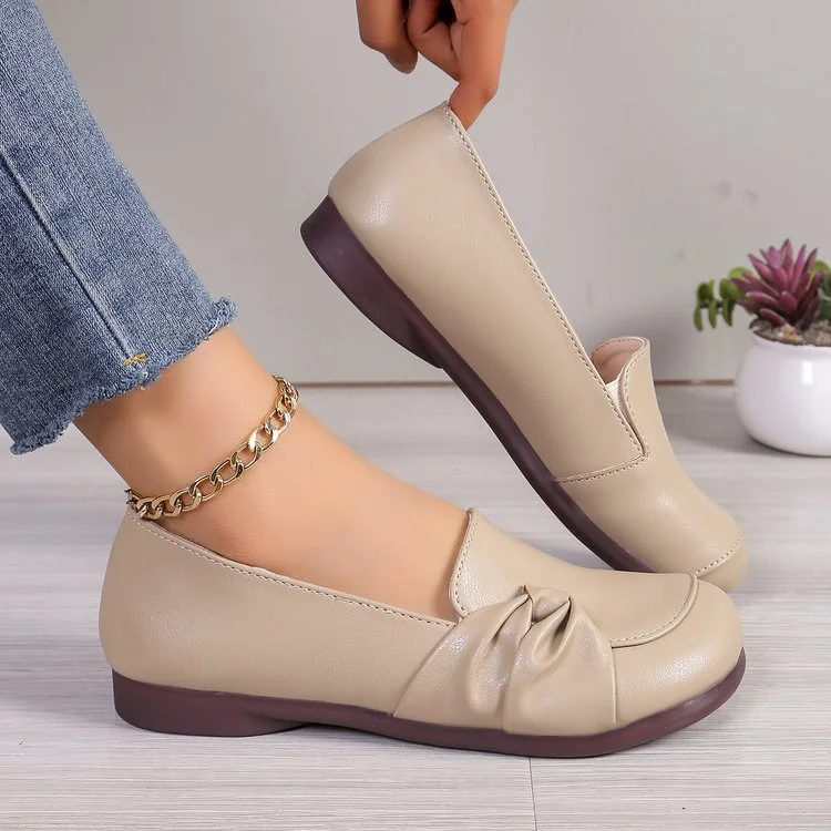 Flat Soft Bottom Round Head Comfortable Shoes