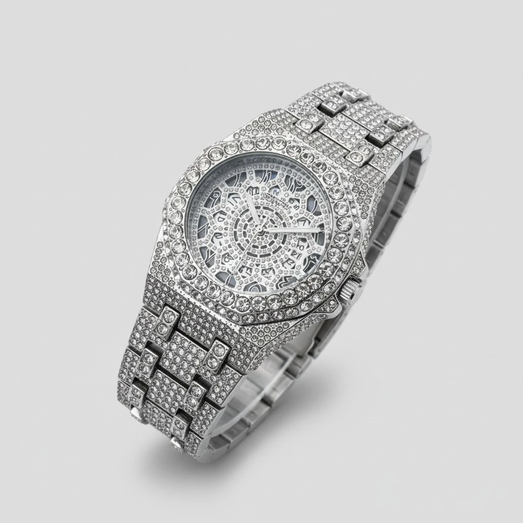 Full Diamond Quartz Fashion Watch High Quality