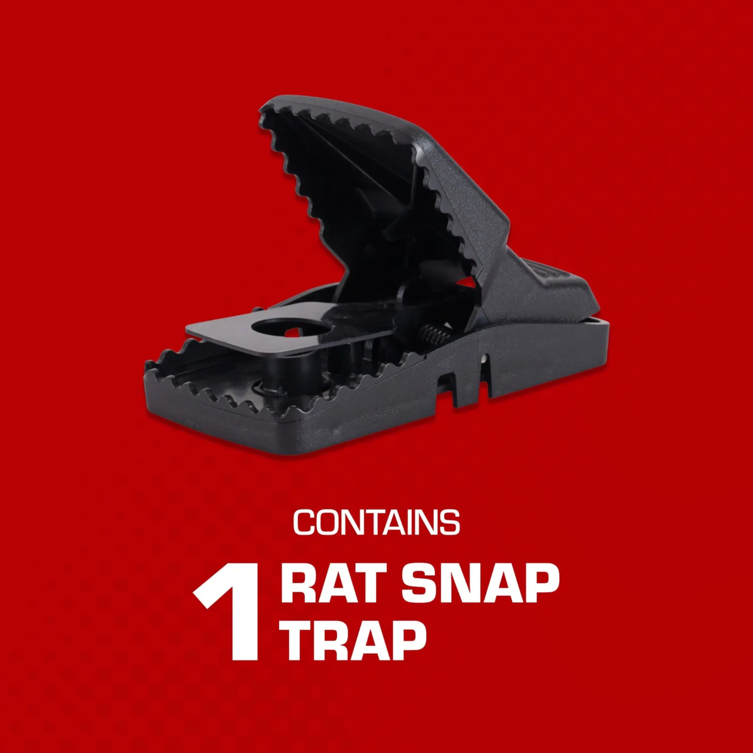 Tomcat Rat Snap Trap, 1 Rat Size Trap - Reusable - Effectively Kill Rats - Ideal for Home and Farm Use