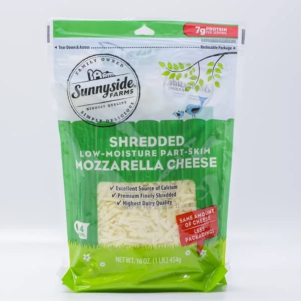 Sunnyside Farms, Mozzarella Shredded Cheese, 16 Fl Oz