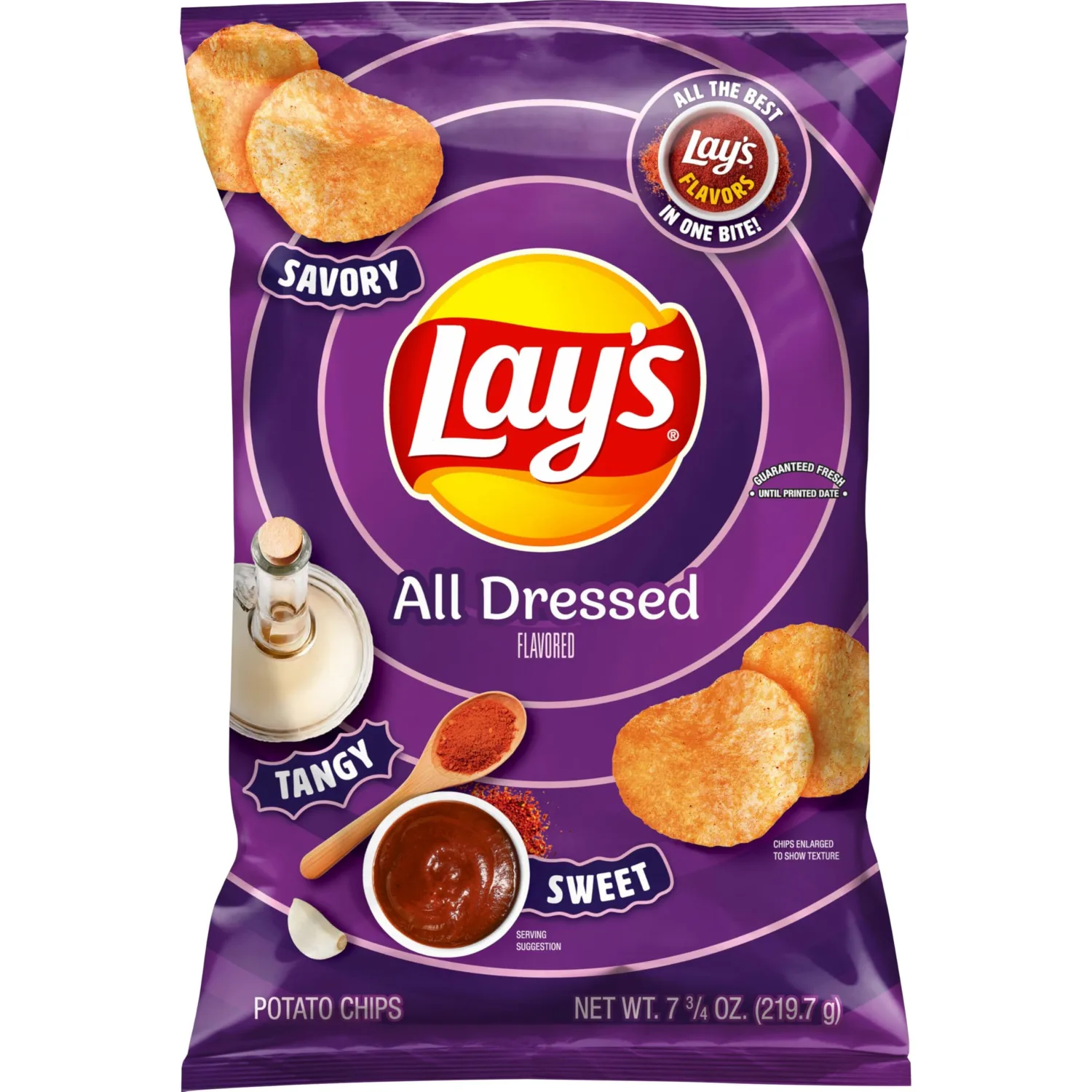 Lay's Potato Chips, All Dressed, 7.75 oz Bag