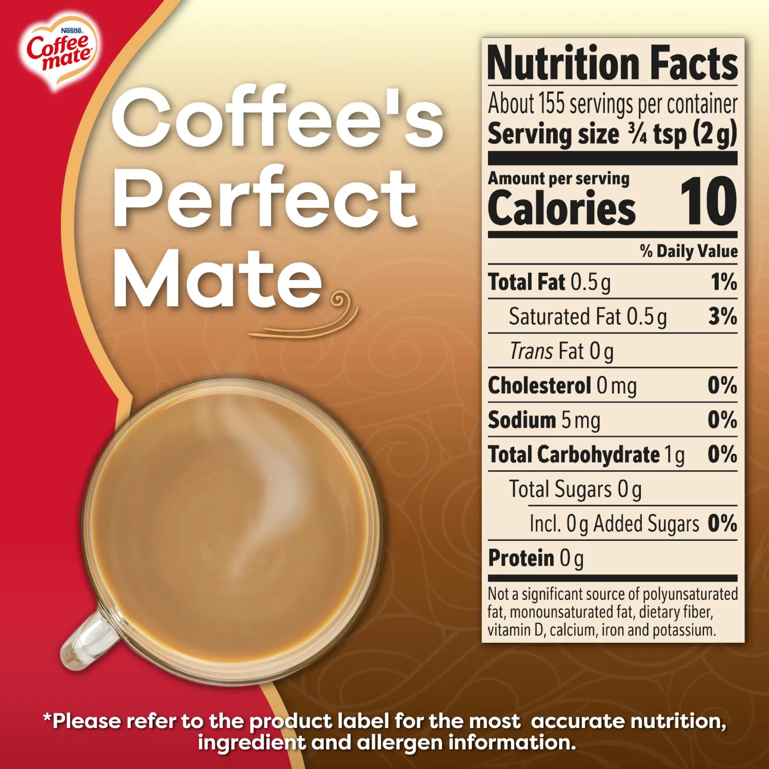Coffee mate The Original Powder Creamer, 11 oz (Pack of 4)