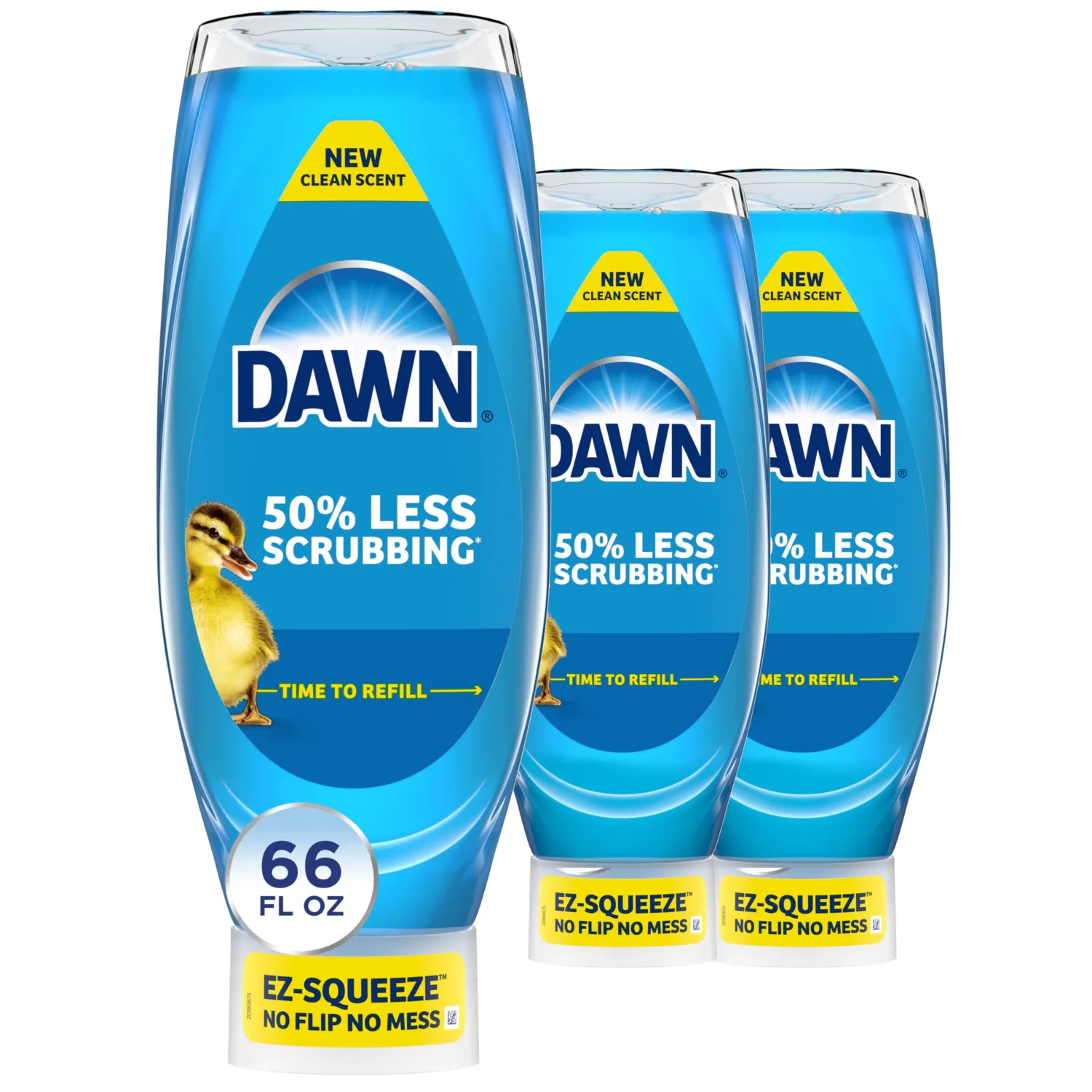 Dawn Ultra EZ-Squeeze Dish Soap, Dishwashing Liquid, Original, 3x22oz