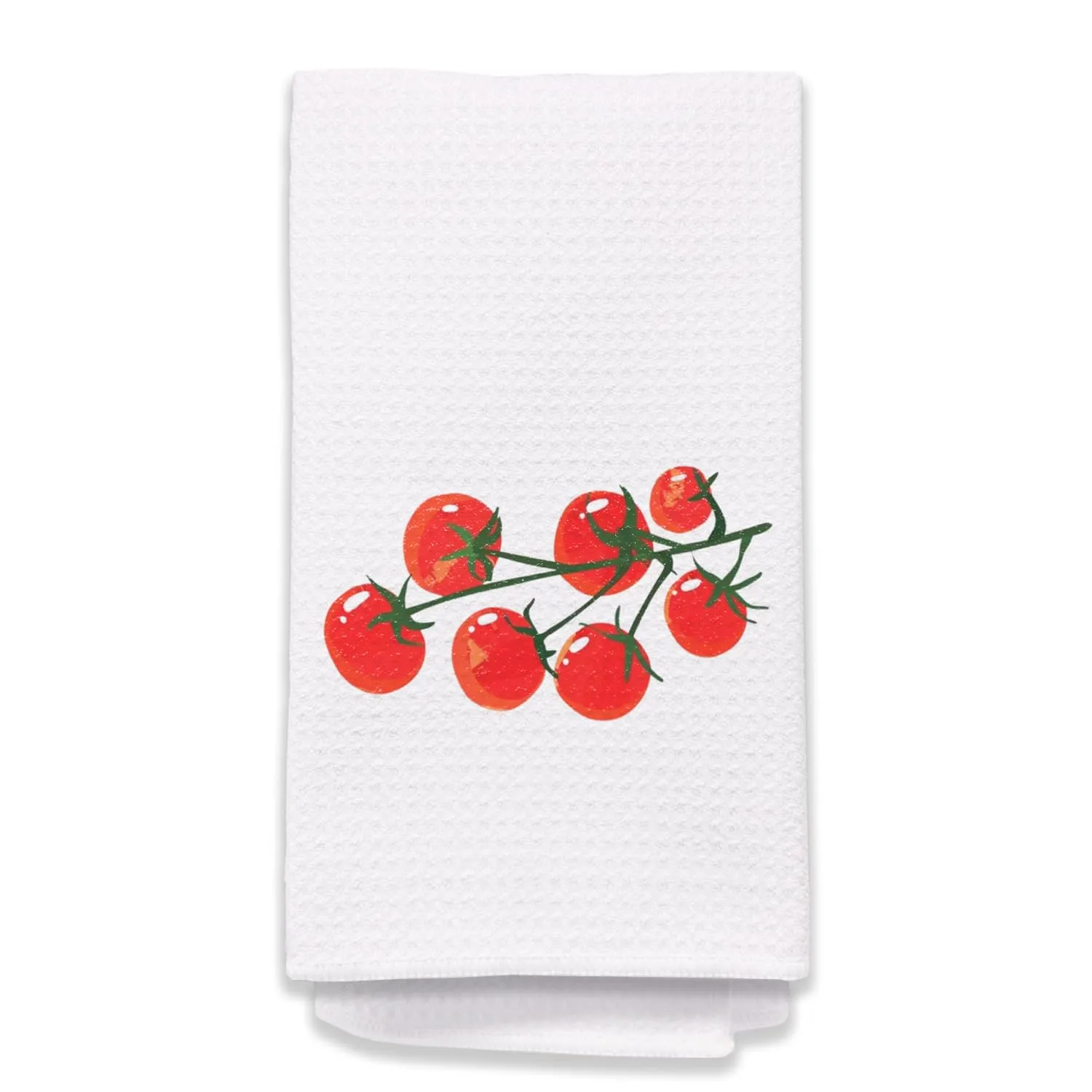 Cherry Tomato Kitchen Towels, Tomato Lover Gifts, Red Tomato Dish Towels for Kitchen, Tomato Hand Towels for Bathroom, Tomato Gardener Gifts, Bathroom Decor, 16x24 Inches