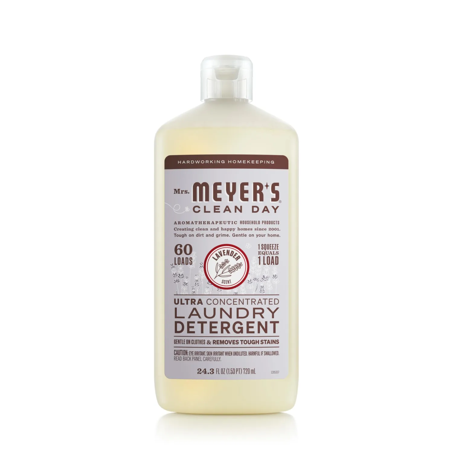 MRS. MEYER'S CLEAN DAY Ultra Concentrated Laundry Detergent, Lavender Scent, 24.3 fl oz