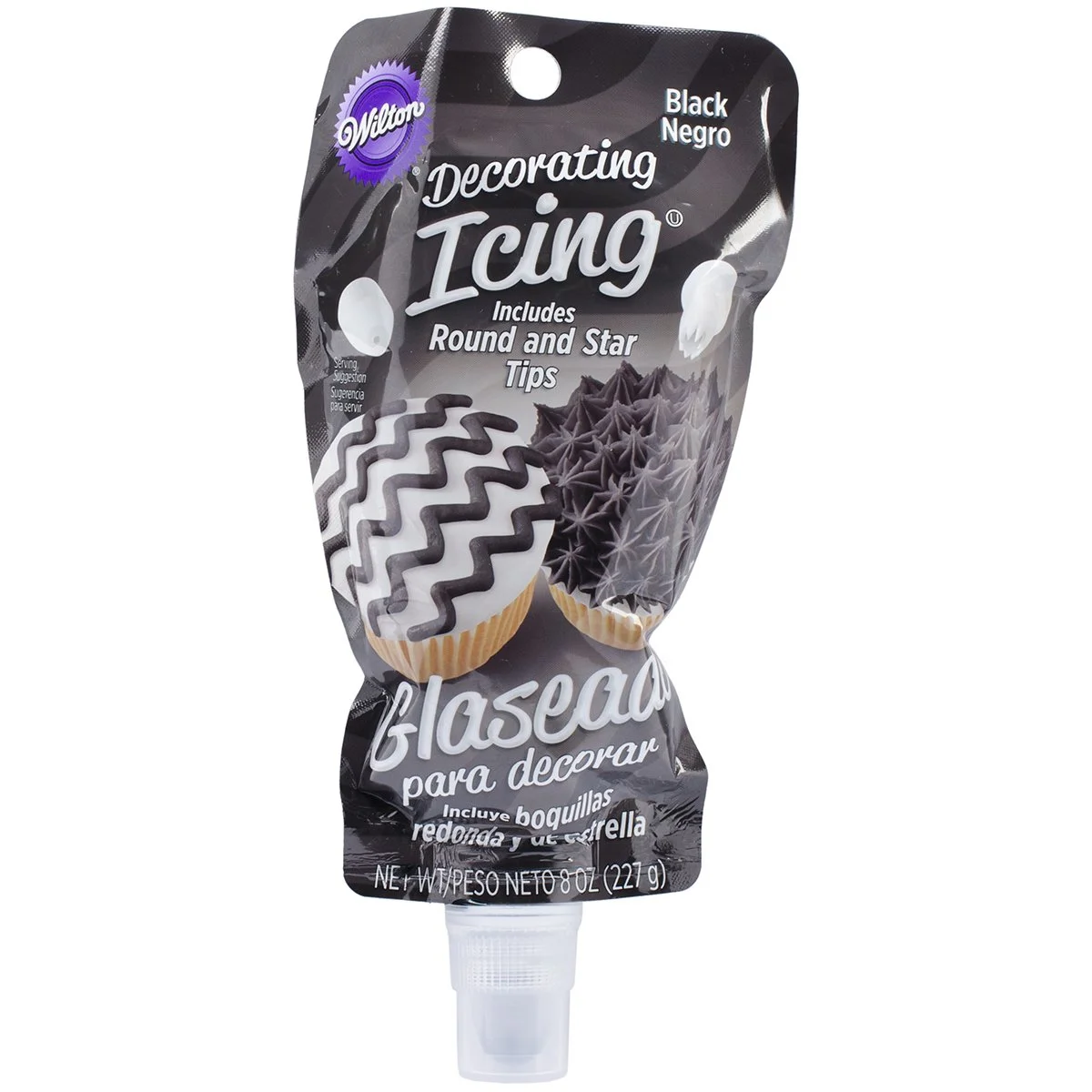 Wilton Decorating Icing Black Negro, 8 Ounce