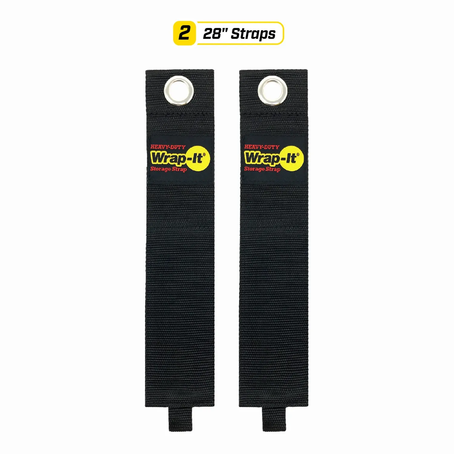 Heavy-Duty Wrap-It Storage Straps, 28-inch (2 Pack) - Hook and Loop Garden Hose Hanger, Pool Cord Storage Organizer for Cords, Tow Rope, Building Materials, RV and Garage Organization