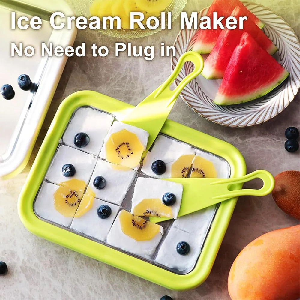 Myfroroll Ice Cream, 2025 New Froroll Cream, Instant Ice Cream Roller Making Machine, Easy To Clean, Homemade Italian Ice Cream Diy, Sorbet, Frozen Yogurt (white).1