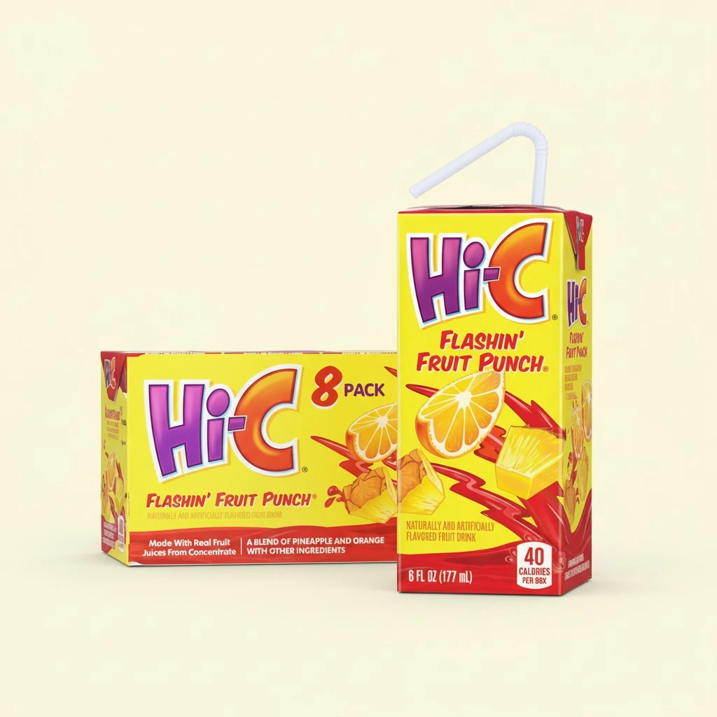 HI-C Flashin' Fruit Punch 6oz 8pk
