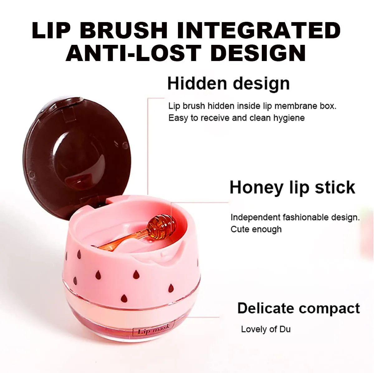 2 Pcs Apple Lime & Watermelon Lip Balm Lip Mask, Moisturizing Lip Sleeping Mask, Hydrate Repair Prevent Dry Cracked Lip (Apple Lime+Watermelon)