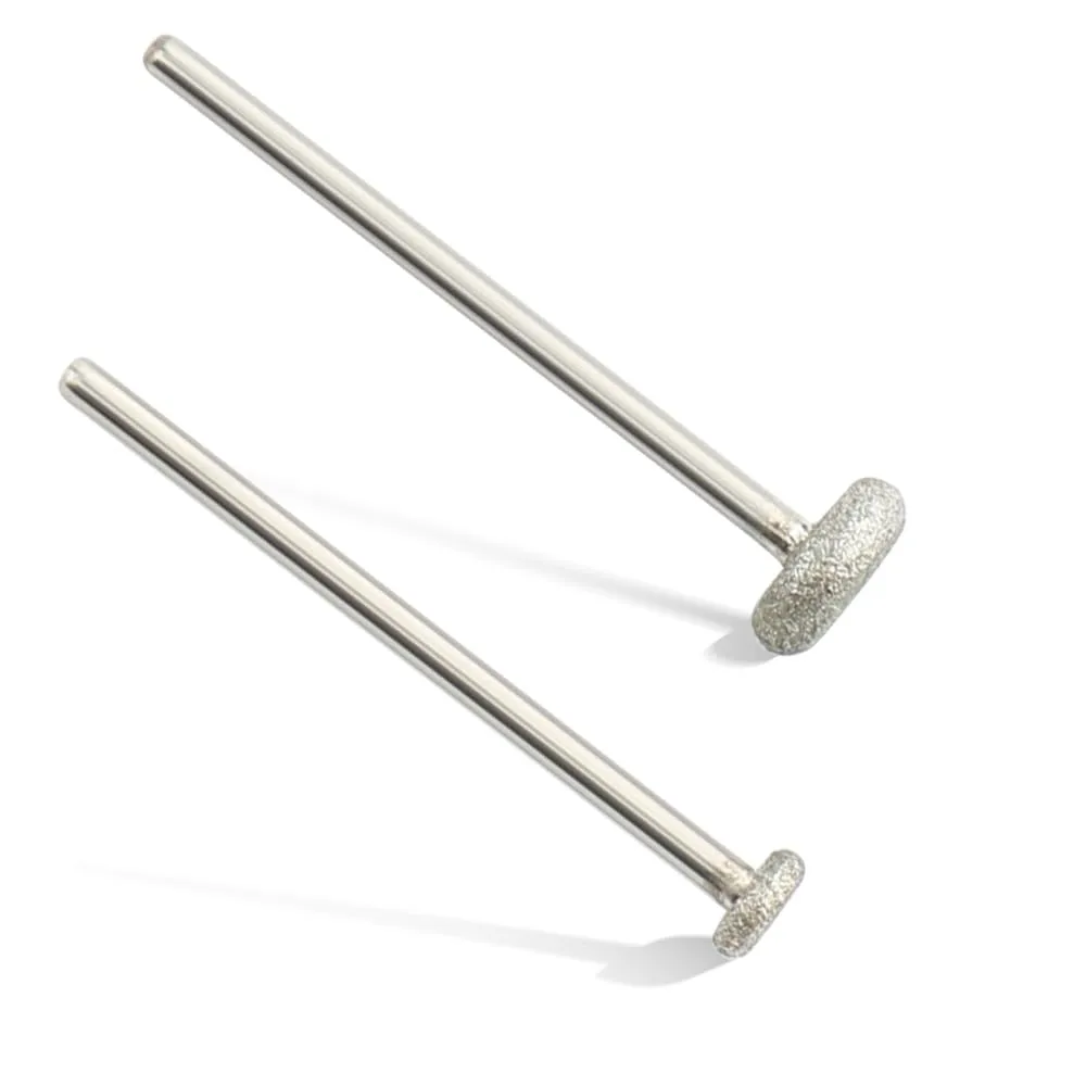 QUNZHAO 2Pcs Diamond Nail Drill Bits Carbide Cuticle Remover Bit for Under Nail Dead Skin Cleaning Cuticle Remove Nail Art Design Manicure(02 set)