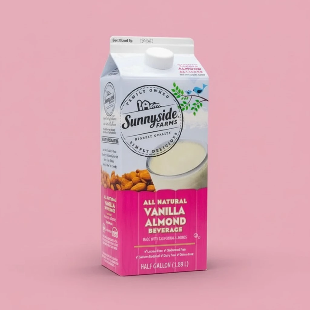 Sunnyside Farms, Vanilla Almond Beverage , 64 Fl Oz
