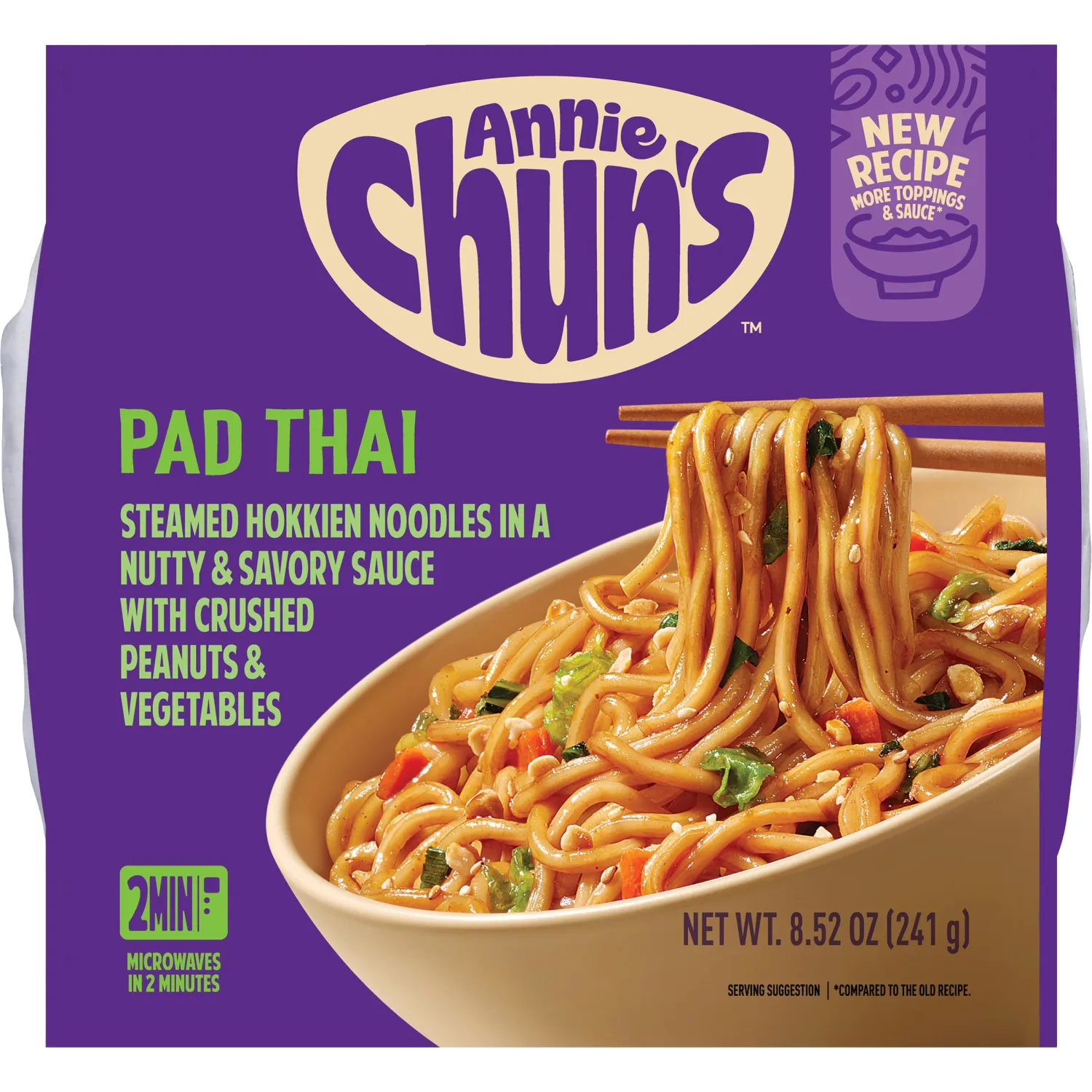 Annie Chun's Pad Thai Noodle Bowl, 8.52 oz (Pack of 1)