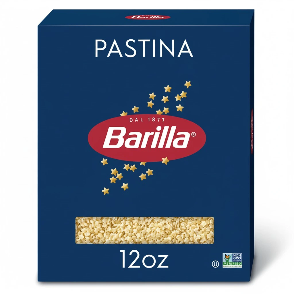 Barilla Pastina Pasta, 12 oz. Box - Non-GMO, Made with Durum Wheat Semolina - Kosher Certified