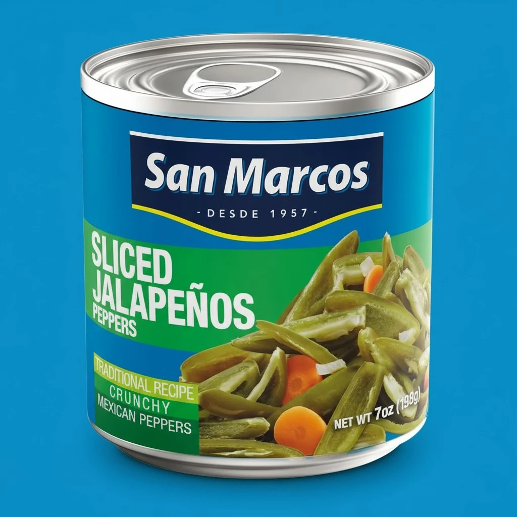 San Marcos Sliced Jalapeno Peppers, 7 Ounce