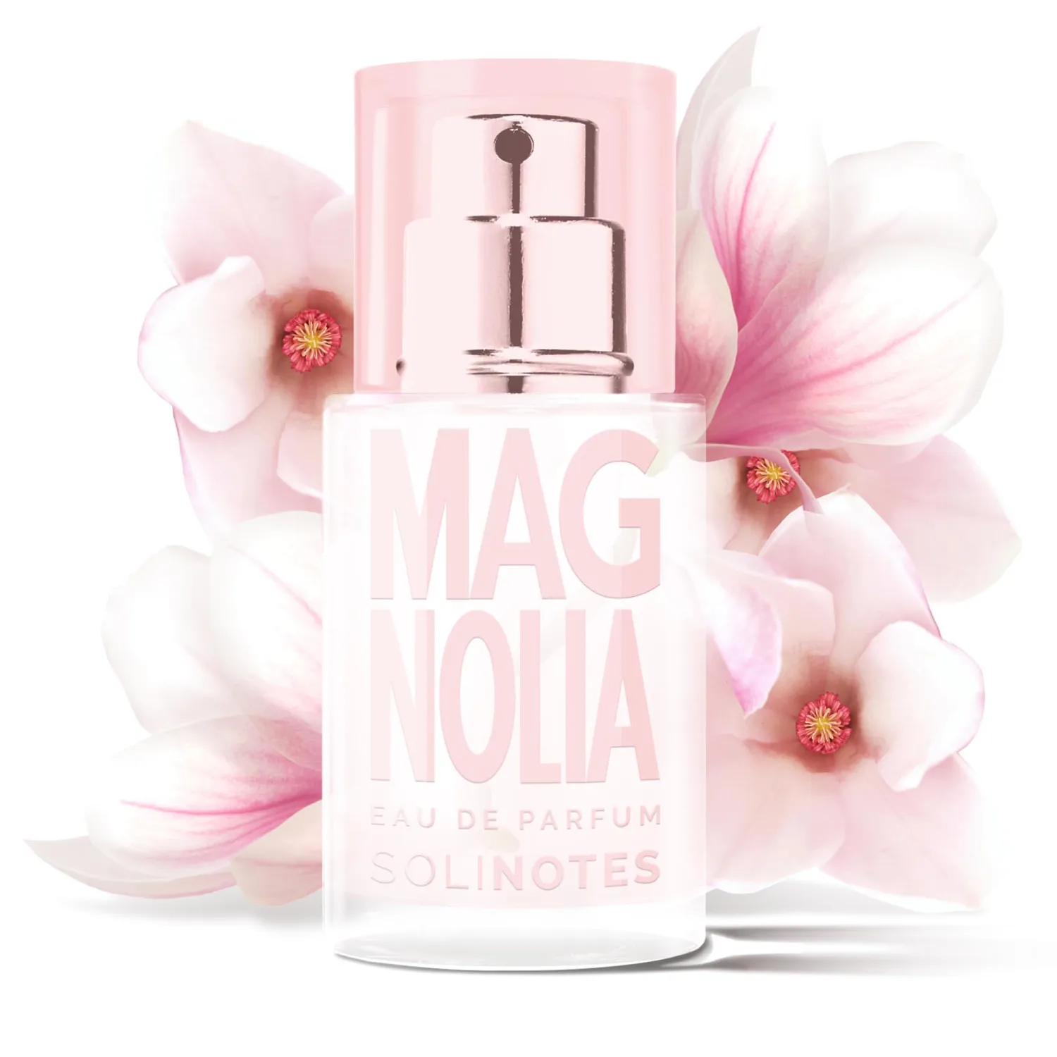 SOLINOTES Magnolia Perfume for Women - Eau De Parfum | Delicate Floral and Soothing Scent - Made in France - Vegan - 0.5 fl.oz