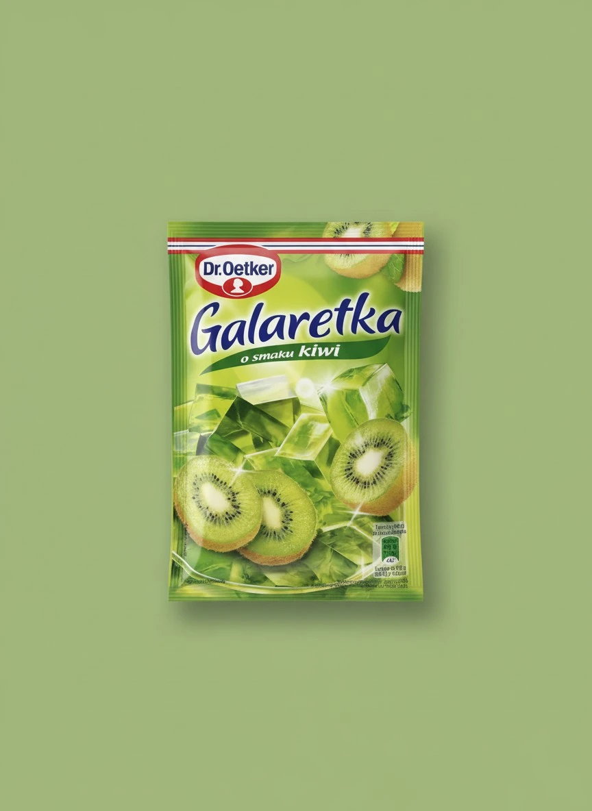 Dr.Oetker Jello KIWI Galaretka 3pc./12 portions Made in Poland