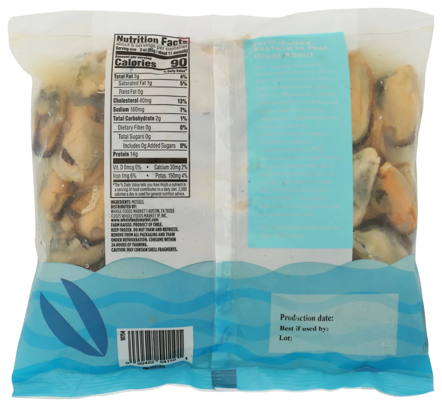 365 By Whole Foods Market Cooked Mussel Meat, 16 Ounce