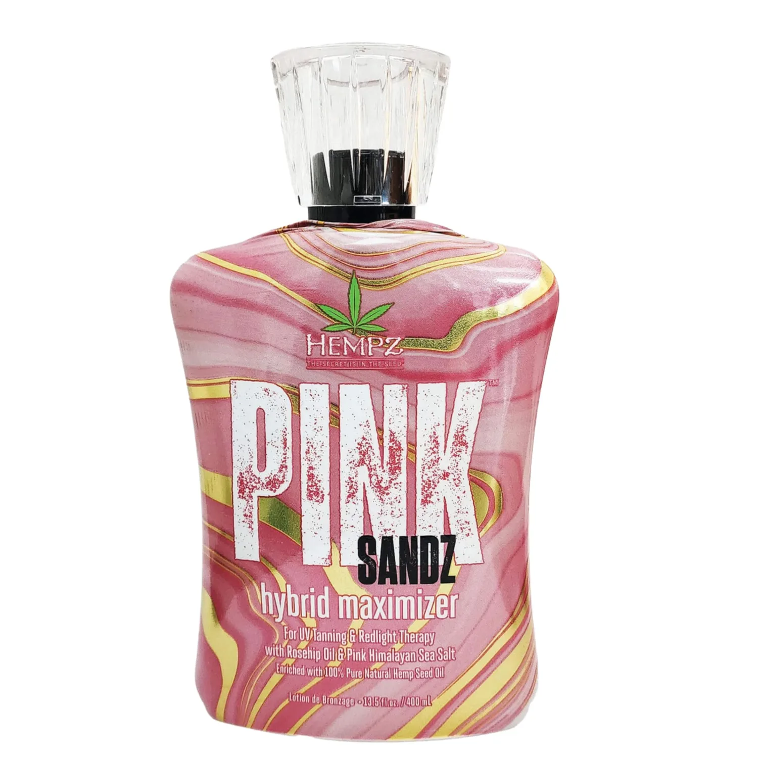 Hempz Pink Sandz Hybrid Maximizer for UV Tanning & Redlight Therapy 13.5oz