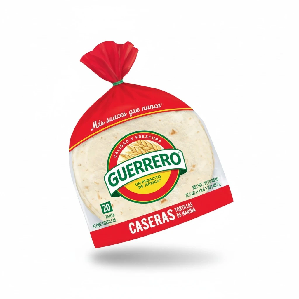 Guerrero Caseras Fajita Flour Tortillas, Trans Fat Free, Authentic, Small Size, 20 Count