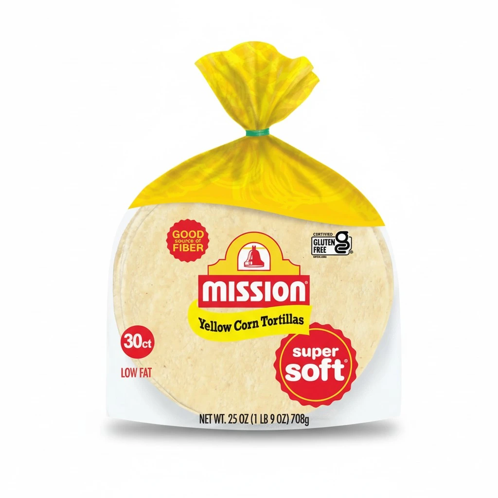 Mission Yellow Corn Tortillas, Small Soft Taco Size, 30 Count, Gluten Free