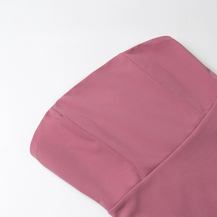 Minimalist Strapless Tulle Patch Hem Dress